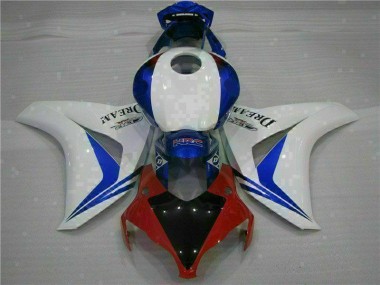 Abs 2008-2011 White Blue Honda CBR1000RR Motorcycle Fairings Kits