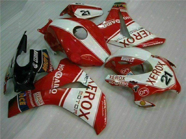 2008-2011 Red Xerox 21 Honda CBR1000RR Motorcycle Fairings Kit