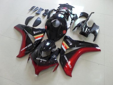 Abs 2008-2011 Black Red Mugen Honda CBR1000RR Motorcycle Fairings