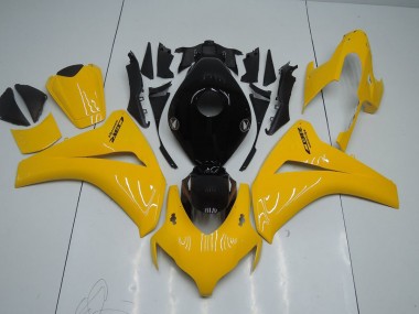 Abs 2008-2011 Yellow and Black Honda CBR1000RR Bike Fairing