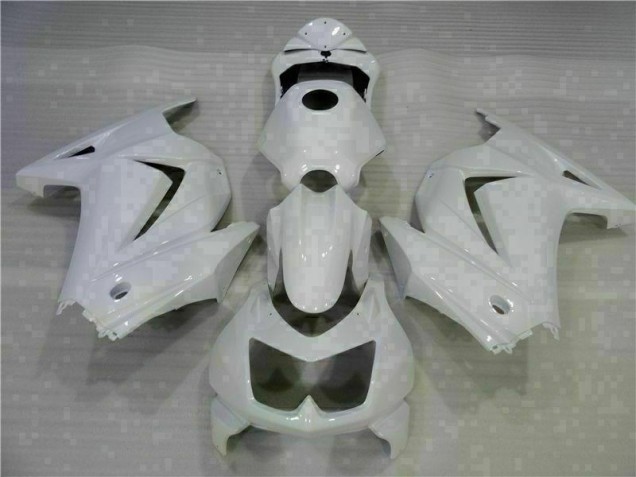 2008-2012 White Kawasaki EX250 Motorcycle Replacement Fairings 2008-2012 White Kawasaki EX250 Motorcycle Replacement Fairings