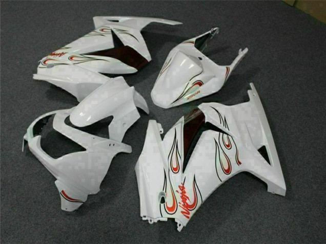 2008-2012 White Red Kawasaki EX250 Motorcylce Fairings 2008-2012 White Red Kawasaki EX250 Motorcylce Fairings