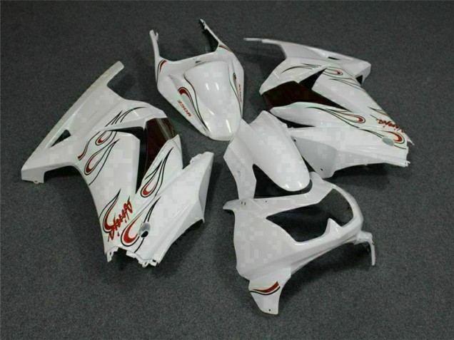 2008-2012 White Red Kawasaki EX250 Motorcylce Fairings 2008-2012 White Red Kawasaki EX250 Motorcylce Fairings