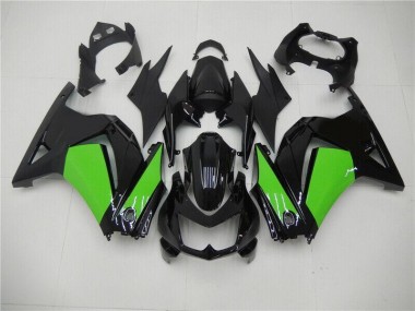 Abs 2008-2012 Black Green Kawasaki EX250 Motorcycle Fairing