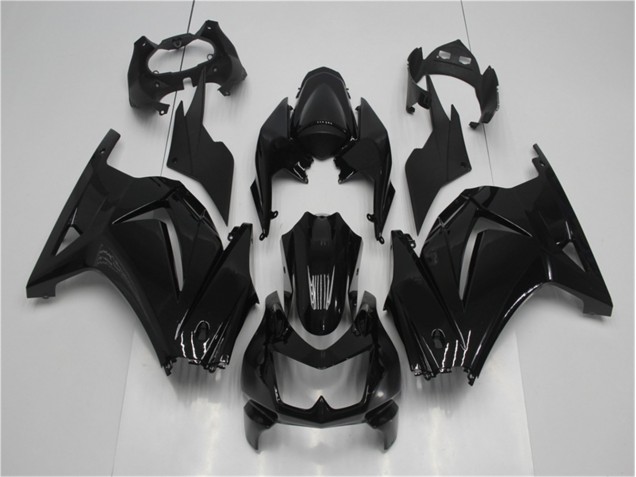 2008-2012 Glossy Black Kawasaki EX250 Motorcycle Fairing Kits