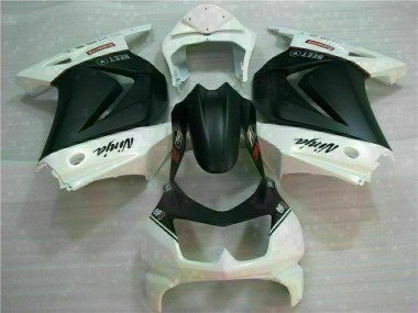 Abs 2008-2012 White Black Ninja 3M Kawasaki EX250 Motorcycle Fairings