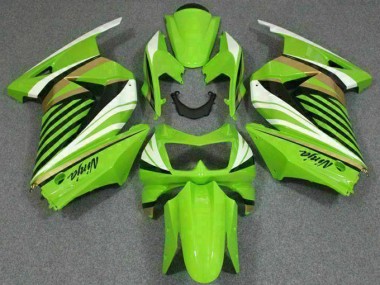 Abs 2008-2012 Green White Black Ninja Kawasaki EX250 Replacement Motorcycle Fairings