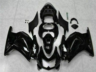 Abs 2008-2012 Black Ninja Kawasaki EX250 Bike Fairing Kit