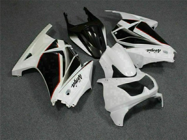 2008-2012 White Black Ninja Kawasaki EX250 Replacement Fairings 2008-2012 White Black Ninja Kawasaki EX250 Replacement Fairings
