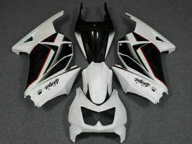 Abs 2008-2012 White Black Ninja Kawasaki EX250 Replacement Fairings