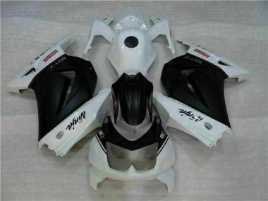 Abs 2008-2012 White Black Ninja Kawasaki EX250 Motorbike Fairings