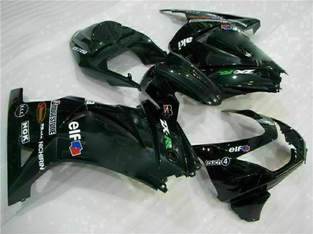 2008-2012 Black Kawasaki EX250 Bike Fairings