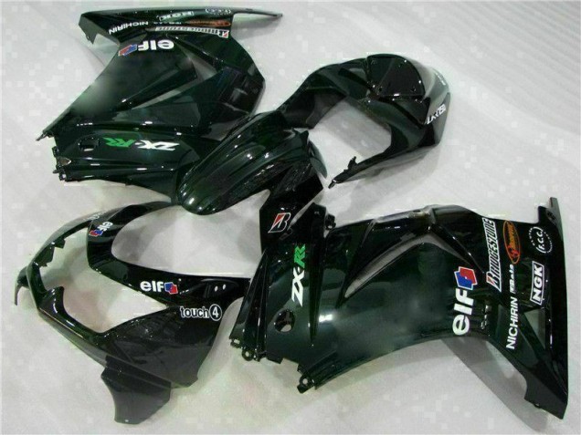 2008-2012 Black Kawasaki EX250 Bike Fairings