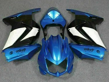 Abs 2008-2012 Blue White Black Ninja Kawasaki EX250 Motorbike Fairing Kits