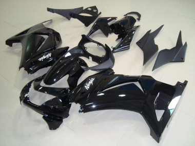 Abs 2008-2012 Glossy Black Kawasaki ZX250R Replacement Fairings
