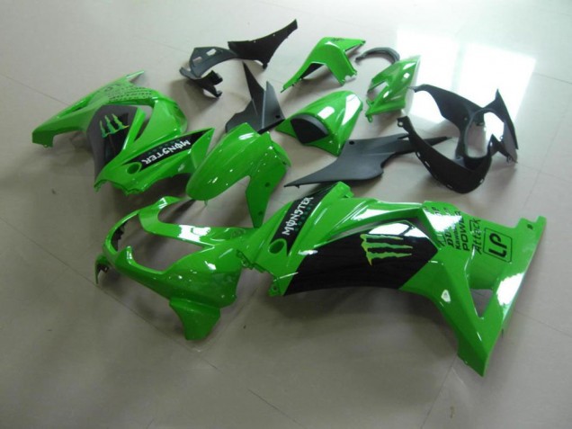 Abs 2008-2012 New Green Monster Kawasaki ZX250R Motorbike Fairings