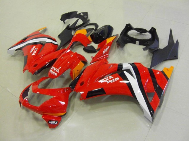 2008-2012 Red Black Kawasaki ZX250R Motor Bike Fairings