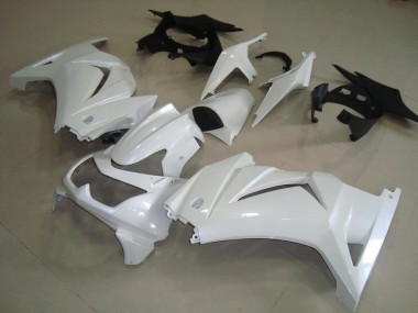 ABS 2008-2012 Pearl White Kawasaki Ninja ZX250R Motorcycle Fairing Kits & Plastic Bodywork MF3614