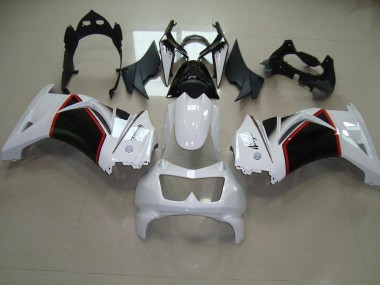ABS 2008-2012 Pearl White Black Kawasaki Ninja ZX250R Motorcycle Fairing Kits & Plastic Bodywork MF3617