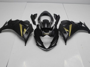 Abs 2008-2013 Black Gold Suzuki GSX650F Motorbike Fairing Kits