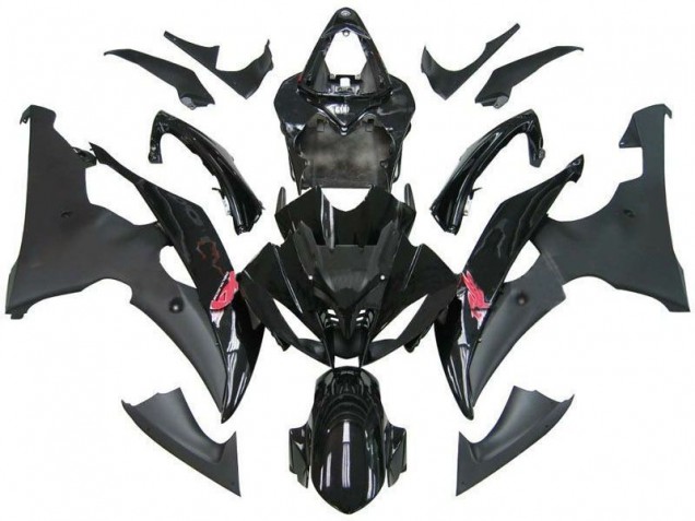 2008-2016 Contrast Black R6 Yamaha YZF R6 Bike Fairing Kit 2008-2016 Contrast Black R6 Yamaha YZF R6 Bike Fairing Kit