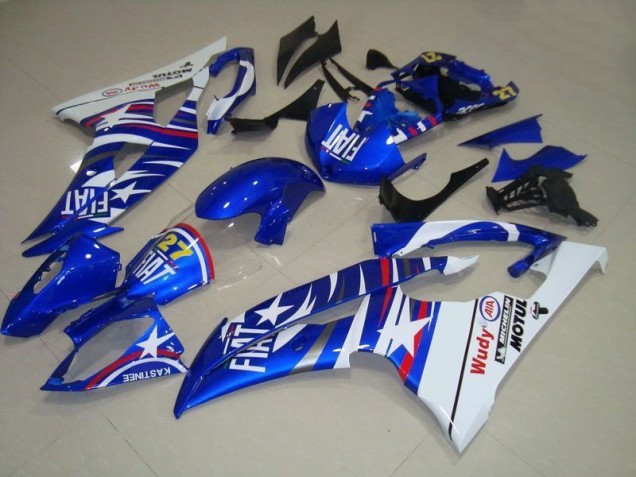 2008-2016 Blue White Fiat 27 Red Wudy Yamaha YZF R6 Motorcycle Fairings Kits 2008-2016 Blue White Fiat 27 Red Wudy Yamaha YZF R6 Motorcycle Fairings Kits