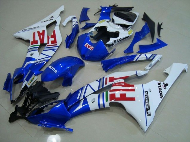 2008-2016 Blue White Red Fiat Yamaha YZF R6 Moto Fairings 2008-2016 Blue White Red Fiat Yamaha YZF R6 Moto Fairings