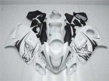 Abs 2008-2019 White Suzuki GSXR 1300 Hayabusa Replacement Motorcycle Fairings