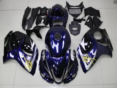 Abs 2008-2019 Blue Gold Suzuki GSXR 1300 Hayabusa Motorcycle Bodywork