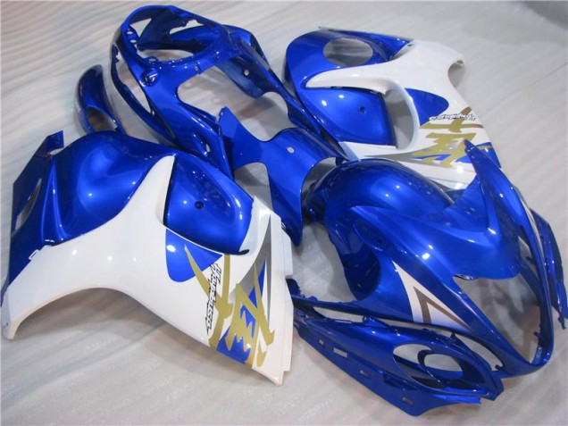 2008-2019 Blue White Suzuki GSXR 1300 Hayabusa Motorcyle Fairings