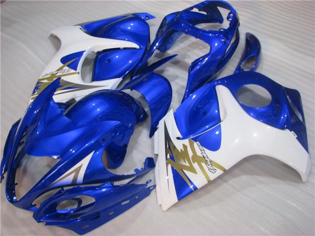 2008-2019 Blue White Suzuki GSXR 1300 Hayabusa Motorcyle Fairings