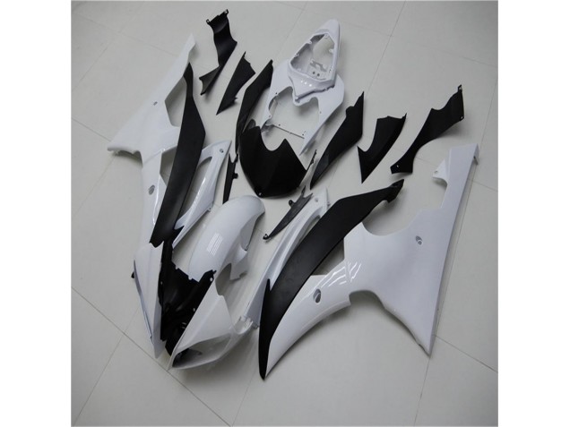 2008-2016 White Black Yamaha YZF R6 Bike Fairings & Bodywork 2008-2016 White Black Yamaha YZF R6 Bike Fairings & Bodywork