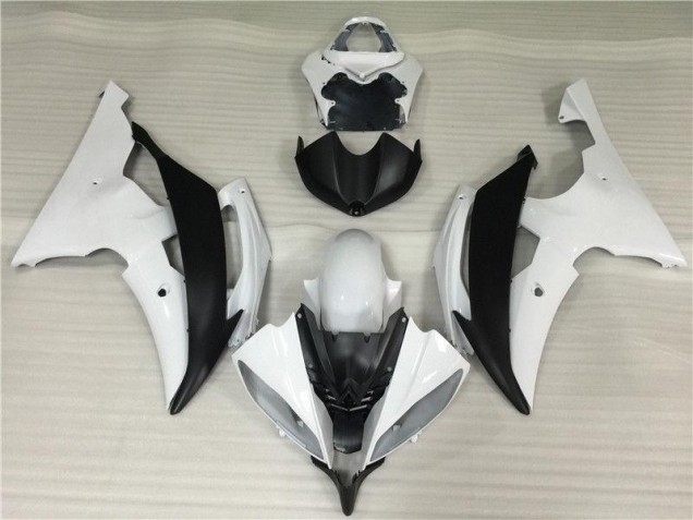 2008-2016 White Black Yamaha YZF R6 Bike Fairings & Bodywork 2008-2016 White Black Yamaha YZF R6 Bike Fairings & Bodywork