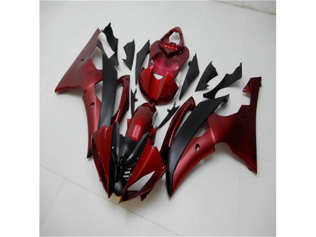 Abs 2008-2016 Red Black Yamaha YZF R6 Bike Fairing Kit