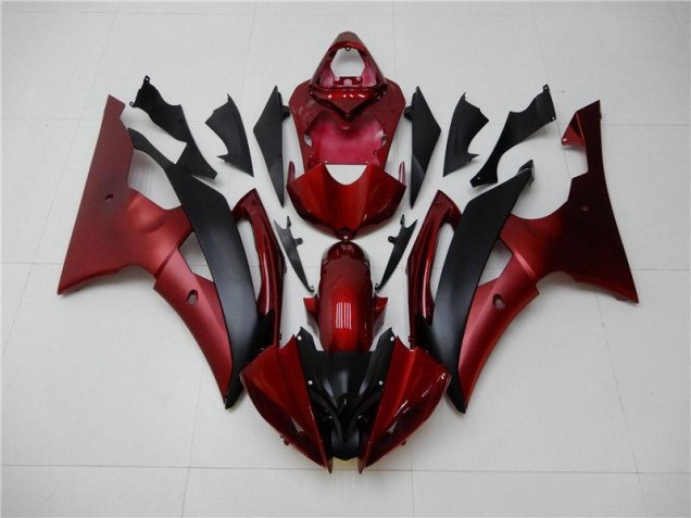 Abs 2008-2016 Red Black Yamaha YZF R6 Bike Fairing Kit