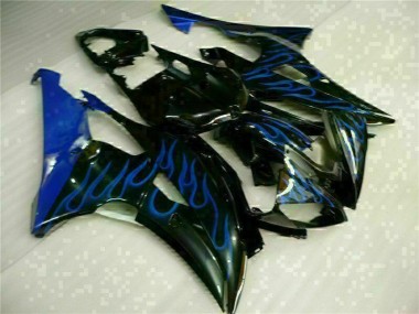 Abs 2008-2016 Blue Flame Black Yamaha YZF R6 Motorcylce Fairings