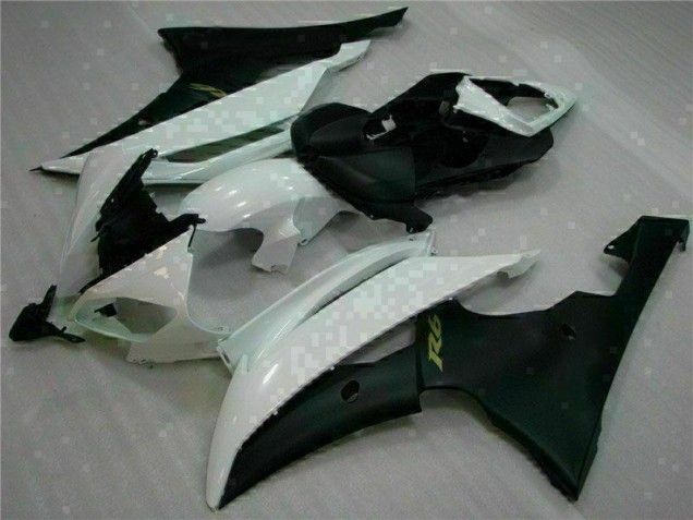 2008-2016 White Black Yamaha YZF R6 Motorcycle Fairings & Bodywork 2008-2016 White Black Yamaha YZF R6 Motorcycle Fairings & Bodywork