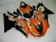 2008-2016 Orange Black Yamaha YZF R6 Motorcycle Fairings Kit 2008-2016 Orange Black Yamaha YZF R6 Motorcycle Fairings Kit