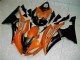 2008-2016 Orange Black Yamaha YZF R6 Motorcycle Fairings Kit 2008-2016 Orange Black Yamaha YZF R6 Motorcycle Fairings Kit