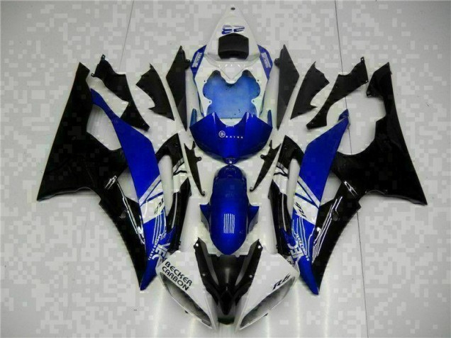 2008-2016 Blue Black Yamaha YZF R6 Motorcycle Fairing Kit 2008-2016 Blue Black Yamaha YZF R6 Motorcycle Fairing Kit