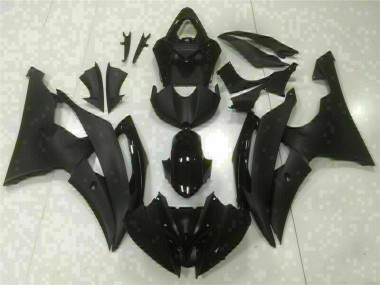 2008-2016 Black Yamaha YZF R6 Replacement Motorcycle Fairings