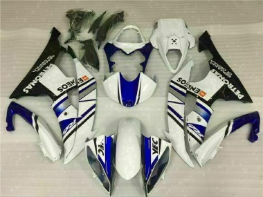 Abs 2008-2016 Blue White Blue White ENEOS Yamaha YZF R6 Bike Fairing Kit