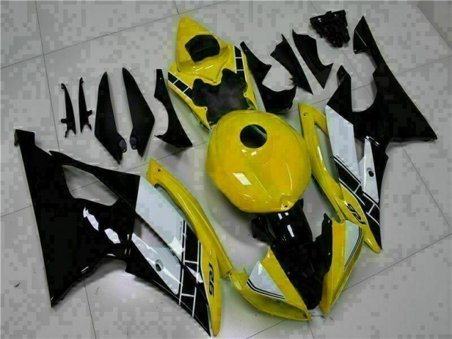 2008-2016 Yellow Black Yamaha YZF R6 Motorcycle Fairings Kits 2008-2016 Yellow Black Yamaha YZF R6 Motorcycle Fairings Kits