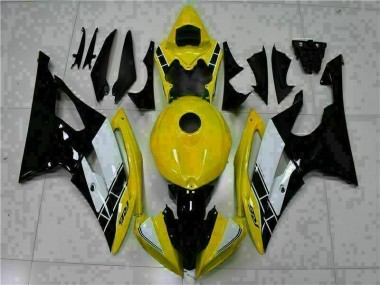 Abs 2008-2016 Yellow Black Yamaha YZF R6 Motorcycle Fairings Kits