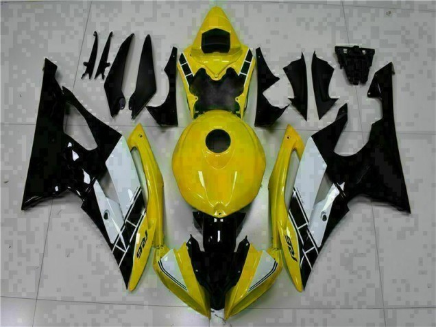 2008-2016 Yellow Black Yamaha YZF R6 Motorcycle Fairings Kits 2008-2016 Yellow Black Yamaha YZF R6 Motorcycle Fairings Kits