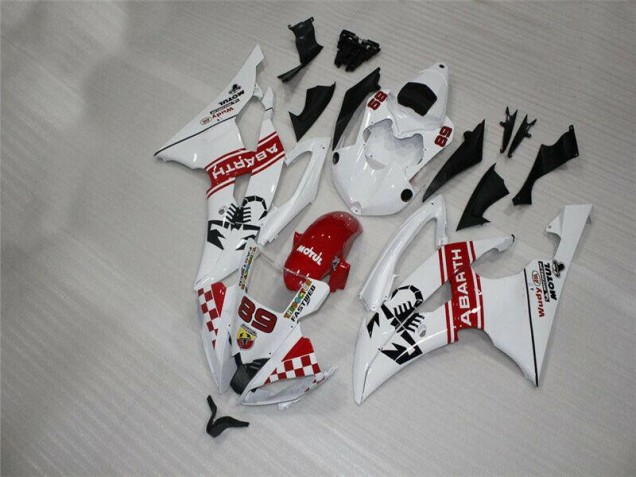 2008-2016 White Yamaha YZF R6 Motorbike Fairings 2008-2016 White Yamaha YZF R6 Motorbike Fairings