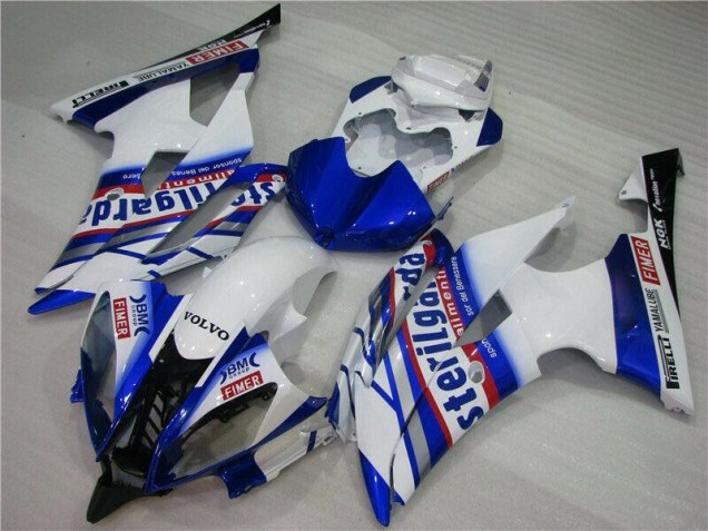 2008-2016 White Blue Sterilgarda Volvo Yamaha YZF R6 Motorcycle Fairing 2008-2016 White Blue Sterilgarda Volvo Yamaha YZF R6 Motorcycle Fairing