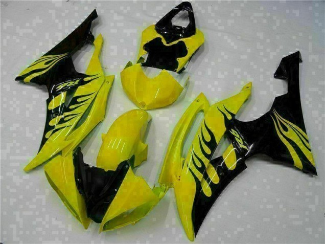 2008-2016 Yellow Black Yamaha YZF R6 Motorcycle Fairing Kits 2008-2016 Yellow Black Yamaha YZF R6 Motorcycle Fairing Kits