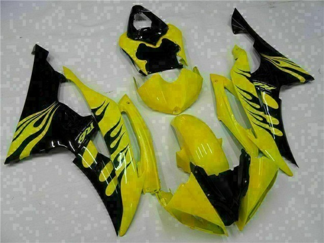2008-2016 Yellow Black Yamaha YZF R6 Motorcycle Fairing Kits 2008-2016 Yellow Black Yamaha YZF R6 Motorcycle Fairing Kits
