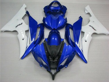 2008-2016 Blue White Black Yamaha YZF R6 Bike Fairings
